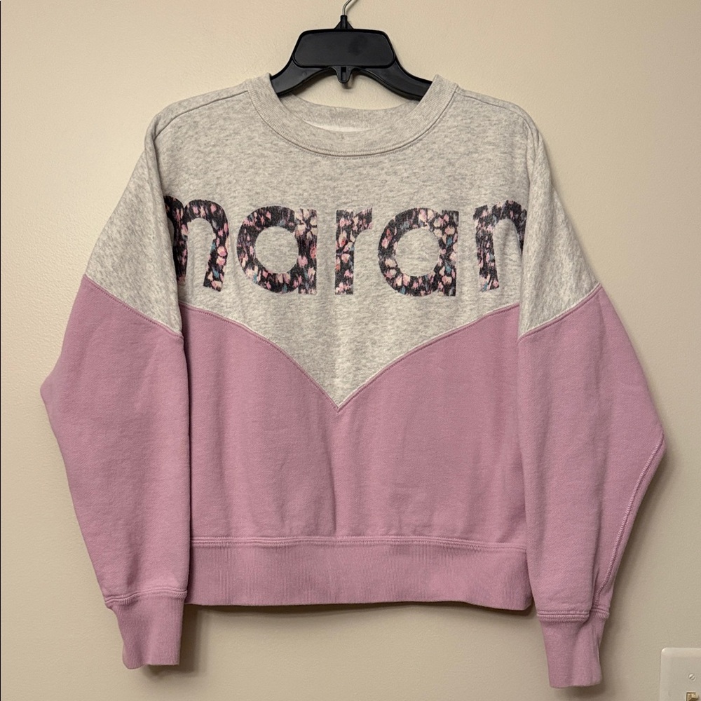 Isabel Marant Logo Cotton-Blend Sweatshirt size Eur 36